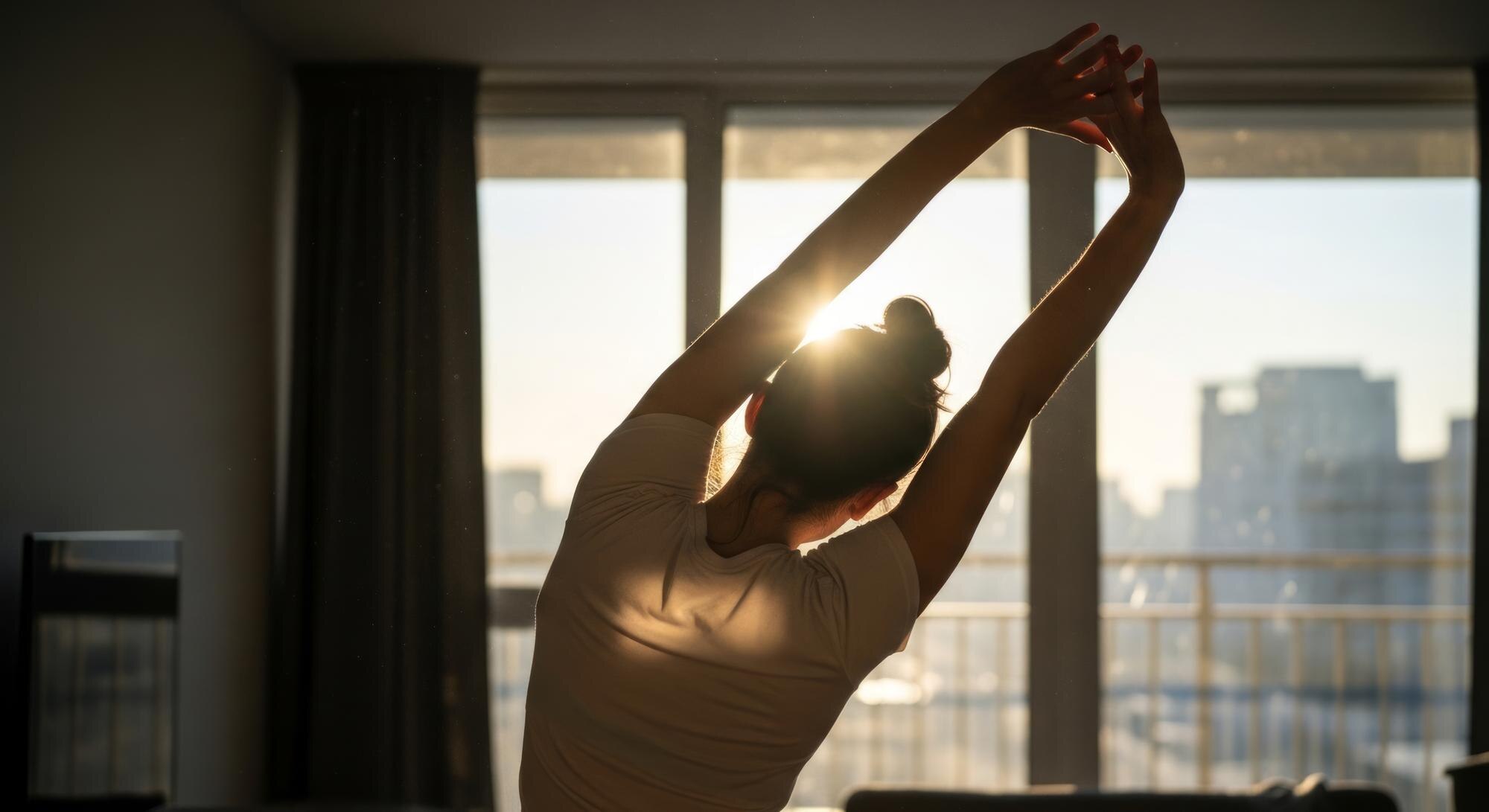 Peregangan ringan di pagi hari